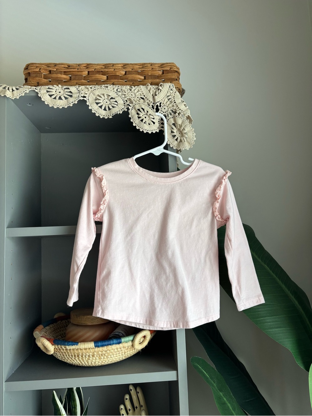 cat & jack eyelet lace detail longsleeve tee